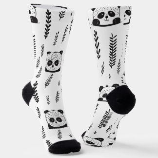 Adorable Scandinavian Panda Bear Socks