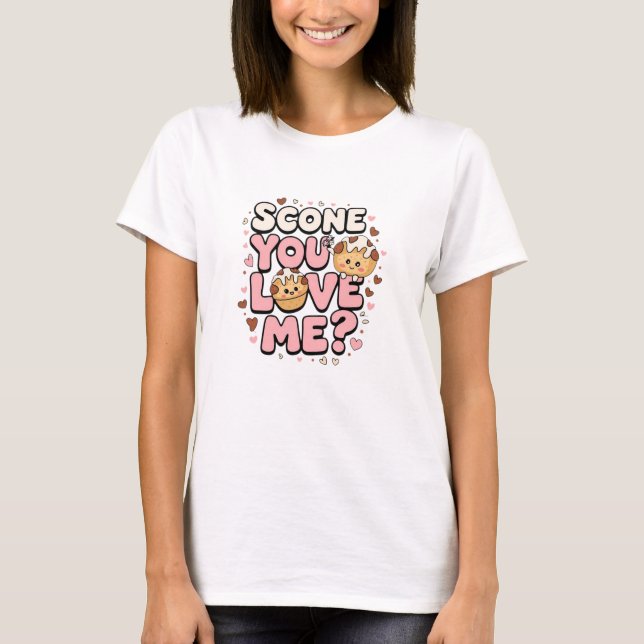Adorable Scone Graphics for Baking Fans T-Shirt (Front)