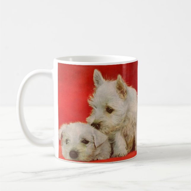 adorable Scottie dog puppies Coffee Mug (Left)