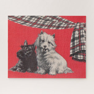adorable Scottish terriers Jigsaw Puzzle