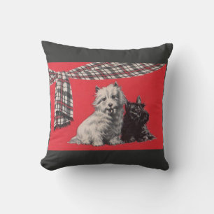 adorable Scottish terriers print Cushion