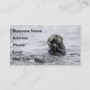 Adorable Sea Otter Business Card