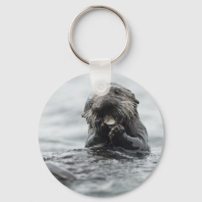 Adorable Sea Otter Key Ring (Front)