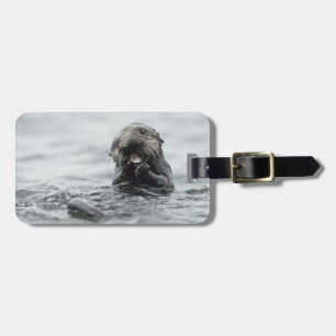 Adorable Sea Otter Luggage Tag