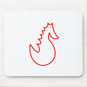 Adorable Searhorse Mouse Pad
