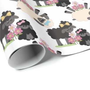 Adorable Sheep and Lambs Wrapping Paper