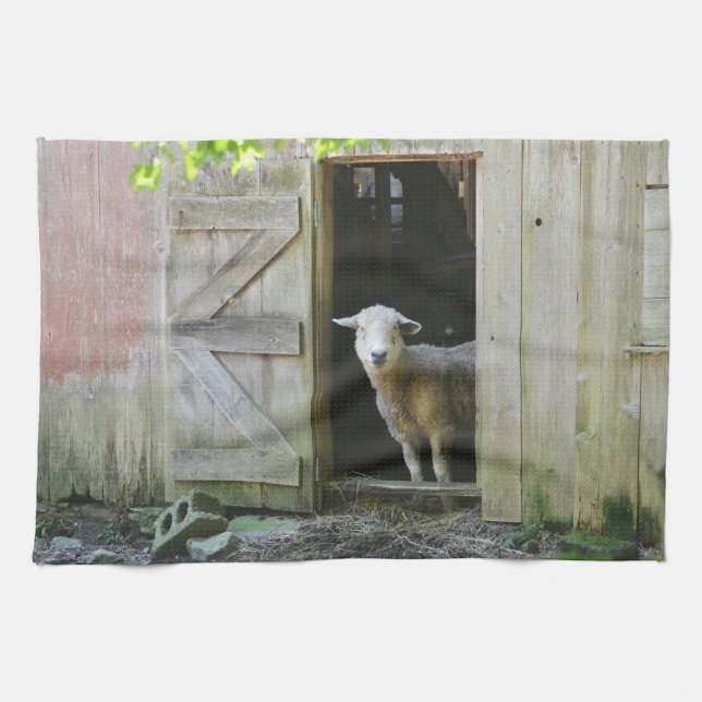 Adorable Sheep Tea Towel (Horizontal)