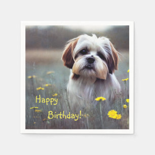 Adorable Shih Tzu Paper Napkins