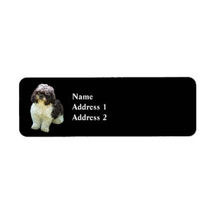 Adorable Shih Tzu Puppy Return Address Label