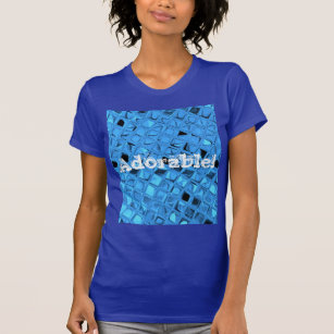 Adorable Shiny Metallic Girly Blue Diamond Sissy T Shirt Adorable Shiny Metallic Girly Blue Diamond Sissy T Shirt
