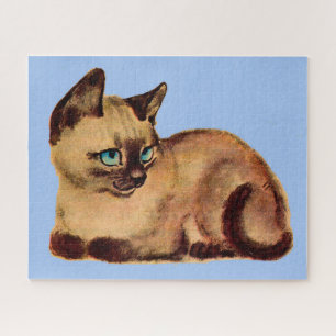 adorable Siamese cat kitten Jigsaw Puzzle