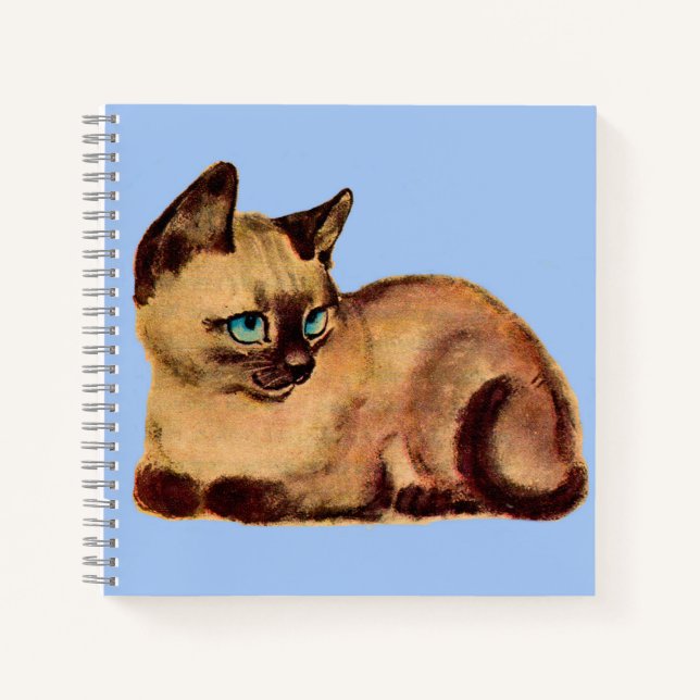 adorable Siamese cat kitten Notebook (Front)