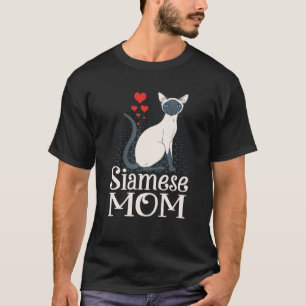 Adorable Siamese Mom , Funny Siamese Cat Mom Gift T-Shirt