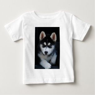 Adorable Siberian Husky Sled Dog Puppy Baby T-Shirt