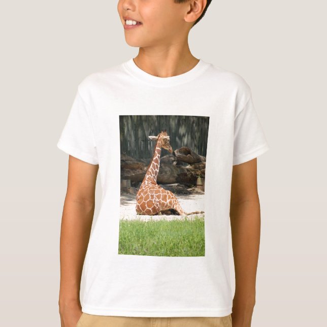 Adorable Sitting Giraffe T-Shirt (Front)