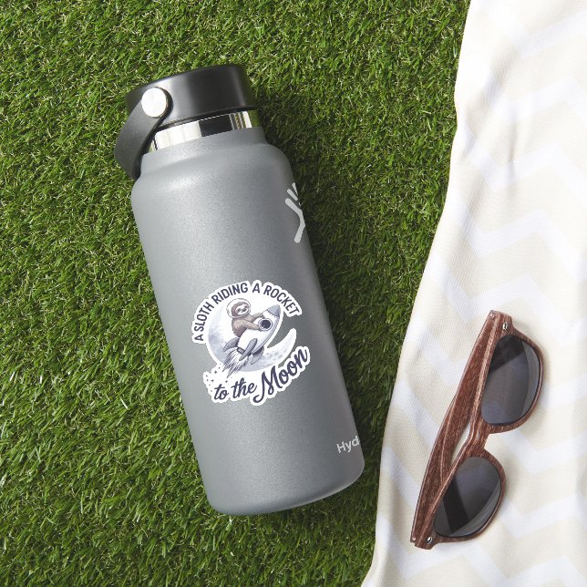 Adorable Sloth Astronaut Riding (HydroFlask Insitu)