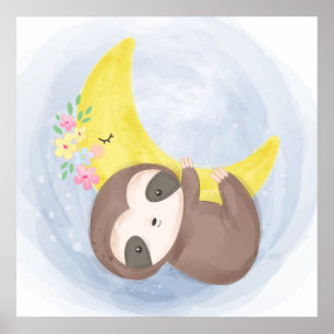 Adorable Sloth Poster
