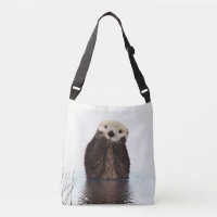 Adorable Smiling Otter in Lake