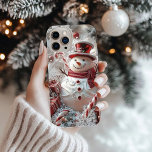 Adorable Snowman Iphone Case Christmas Gift<br><div class="desc">Adorable Snowman iPhone Case: Embrace the magic of winter with our delightful and enchanting Snowman iPhone Case! Crafted to spread holiday cheer, this whimsical case features a charming snowman, complete with a cosy scarf and a warm smile, against a backdrop of snow, snowflakes, candy canes and packages. It’s the perfect...</div>