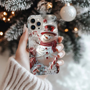 Adorable Snowman Iphone Case Christmas Gift