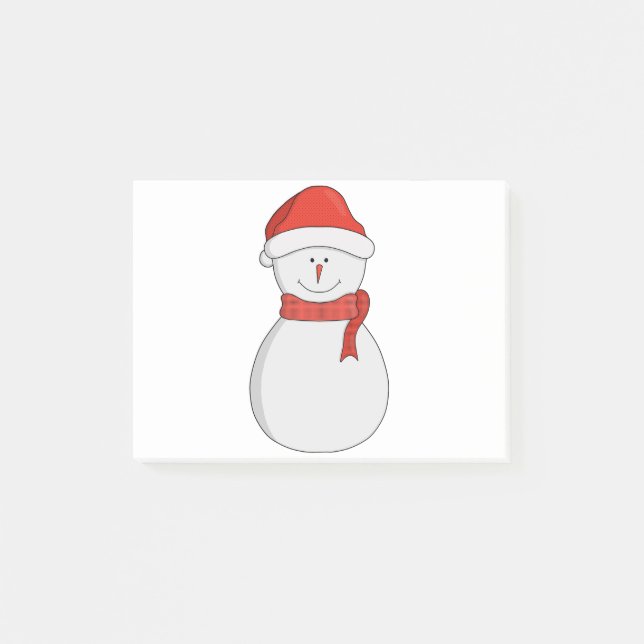Adorable Snowman Post-it Notes (Front)