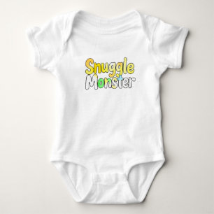 Adorable "Snuggle Monster" Baby Bodysuit