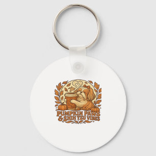 Adorable Spooky Golden Retriever Ghost Classic T-S Key Ring