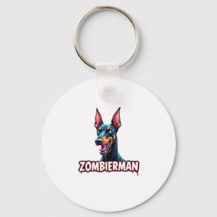 Adorable Spooky Golden Retriever Ghost Classic T-S Key Ring
