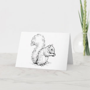 Adorable Squirrel Greeting Card