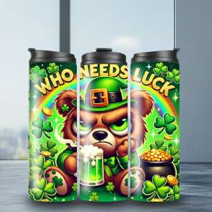 Adorable St. Patrick's Grumpy Bear Tumbler