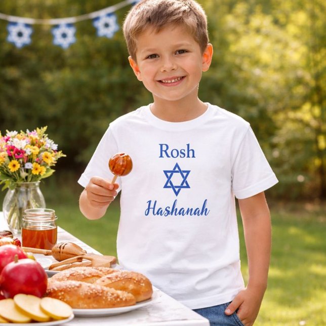 Adorable Star of David Rosh Hashanah Toddler T-Shirt (Creator Uploaded)