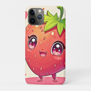 Adorable Strawberry Love Design iPhone 11 Pro Case