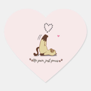 Adorable Stretching Cat Sticker for Cat Lovers