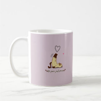 Adorable Stretching cat sticker for cat lovers Coffee Mug