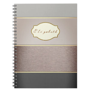 Adorable Striped,Colourful -Personalised Notebook