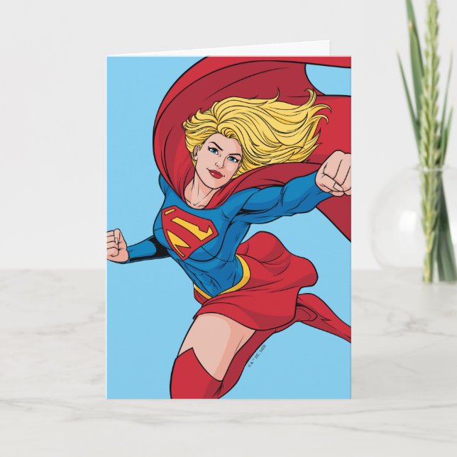 Adorable Supergirl Stance Card (Front)