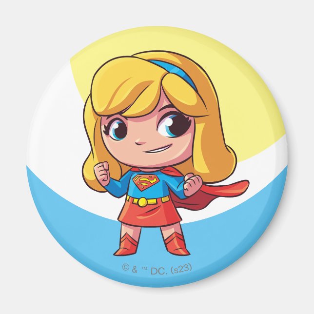 Adorable Supergirl Stance Magnet (Front)
