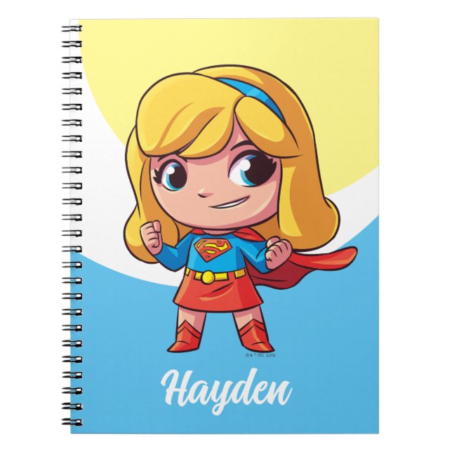 Adorable Supergirl Stance Notebook (Front)