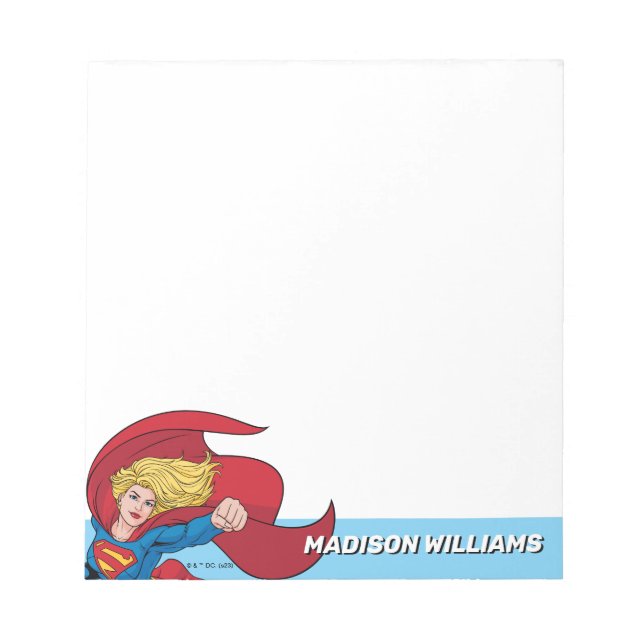 Adorable Supergirl Stance Notepad (Front)