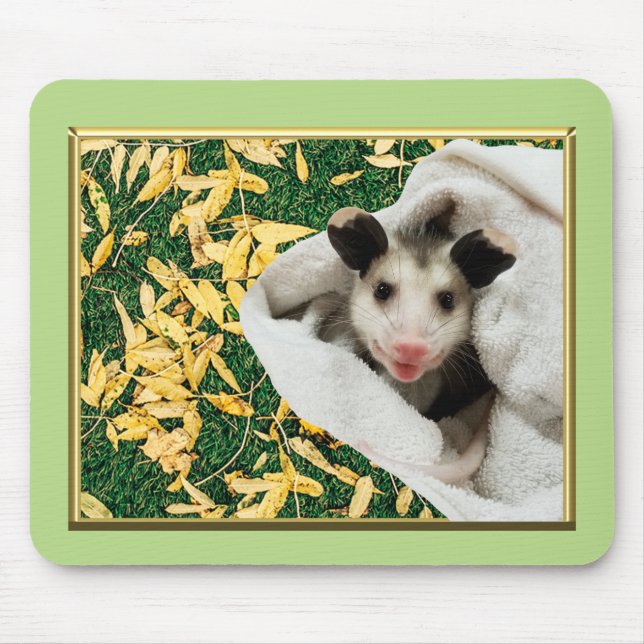 Adorable Sweet Baby Opossum Mouse Pad (Front)