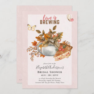 Adorable Tea Pot Bridal Shower Lunch Invitation