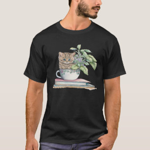 Adorable Tea Sipping Kitties An Illustrated Teacup T-Shirt