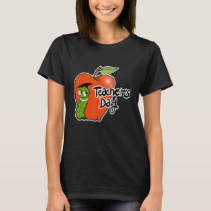 Adorable Teacher's Day Apple Design - Perfect for T-Shirt