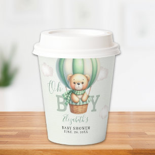 Adorable Teddy Bear Baby Shower Boy Party Paper Cups