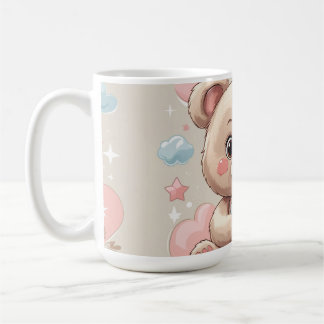 Adorable Teddy Bear Baby – Soft Pastel Design Coffee Mug
