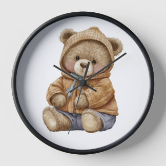 Adorable Teddy bear Wall Clock 