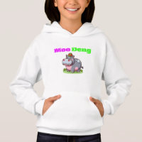 Adorable Thai Baby Hippo Hoodie - Moo Deng