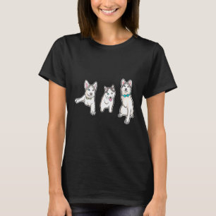 Adorable Three Legged Tripod Husky Pup Mochi T-Shirt