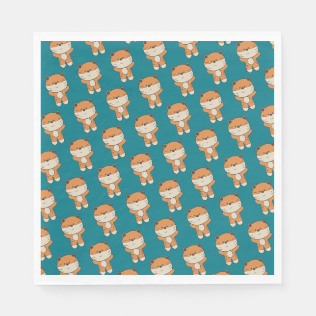 Adorable Tiger  Napkin (Front)