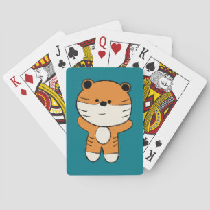 Adorable Tiger Playing Cards